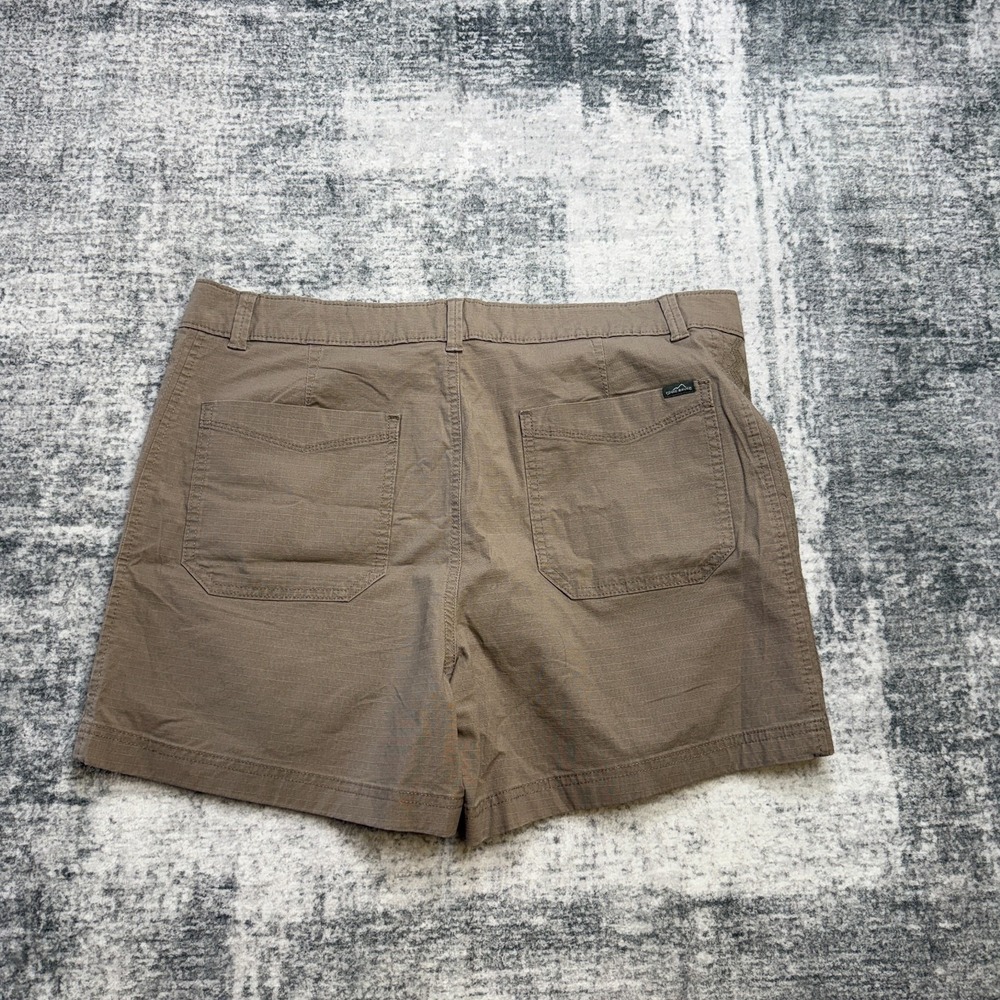 Eddie Bauer Shorts Womens 14 Taupe Juniper Ripstop Chino Stretch Hiking Outdoor - Picture 7 of 12